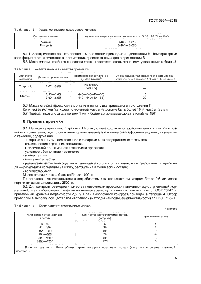 ГОСТ 5307-2015