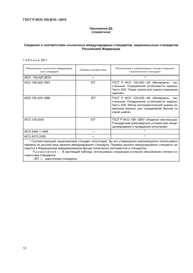 ГОСТ Р ИСО 105-B10-2015