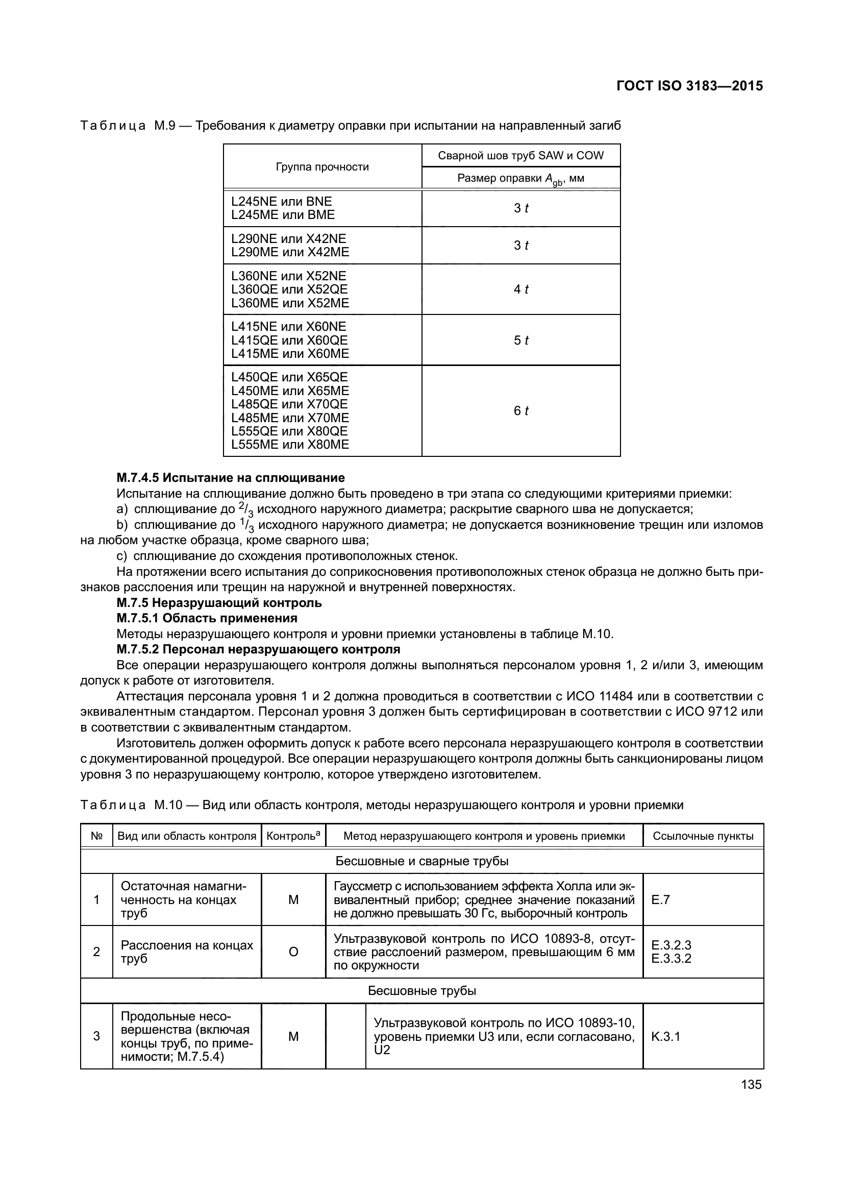 ГОСТ ISO 3183-2015