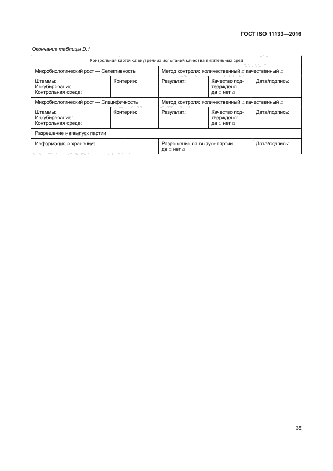 ГОСТ ISO 11133-2016