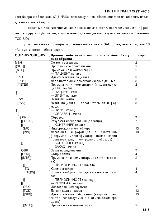 ГОСТ Р ИСО/HL7 27931-2015