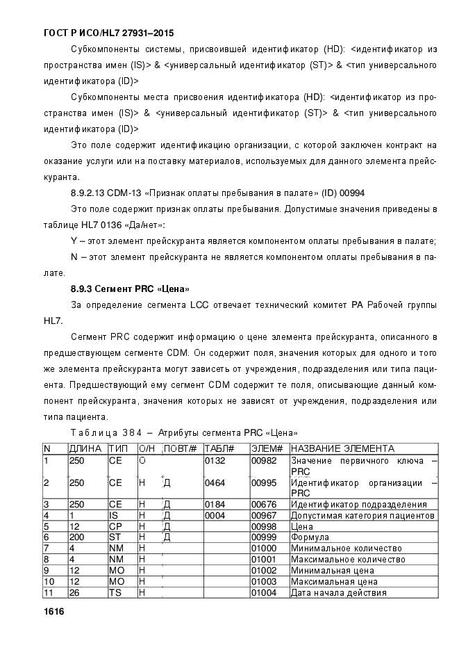 ГОСТ Р ИСО/HL7 27931-2015