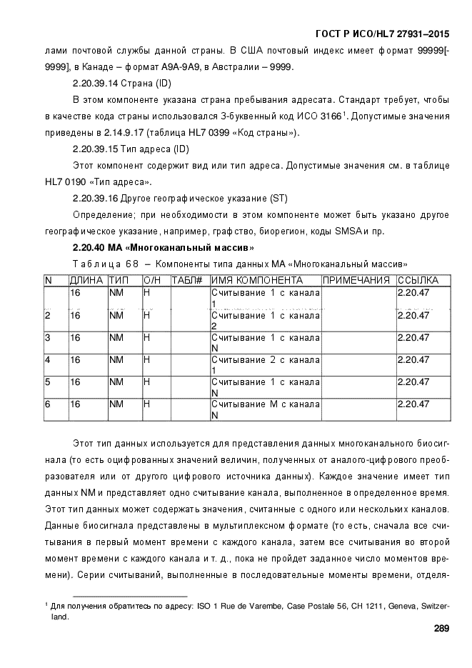 ГОСТ Р ИСО/HL7 27931-2015