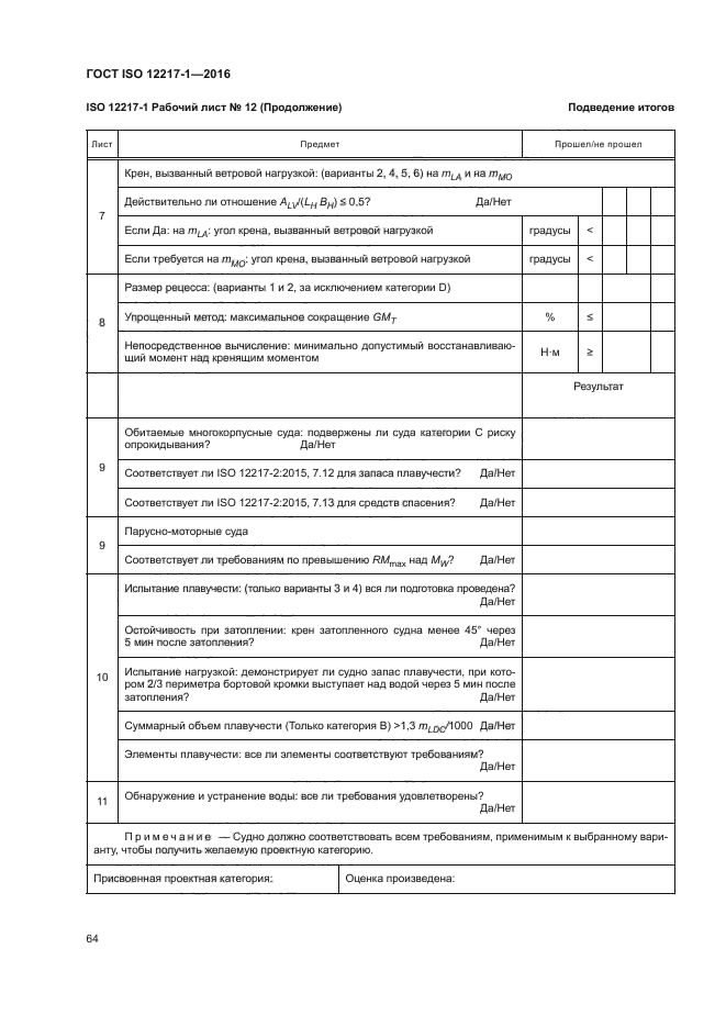 ГОСТ ISO 12217-1-2016