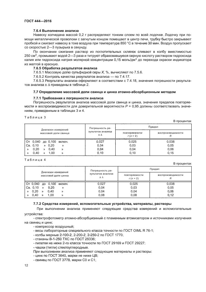 ГОСТ 444-2016