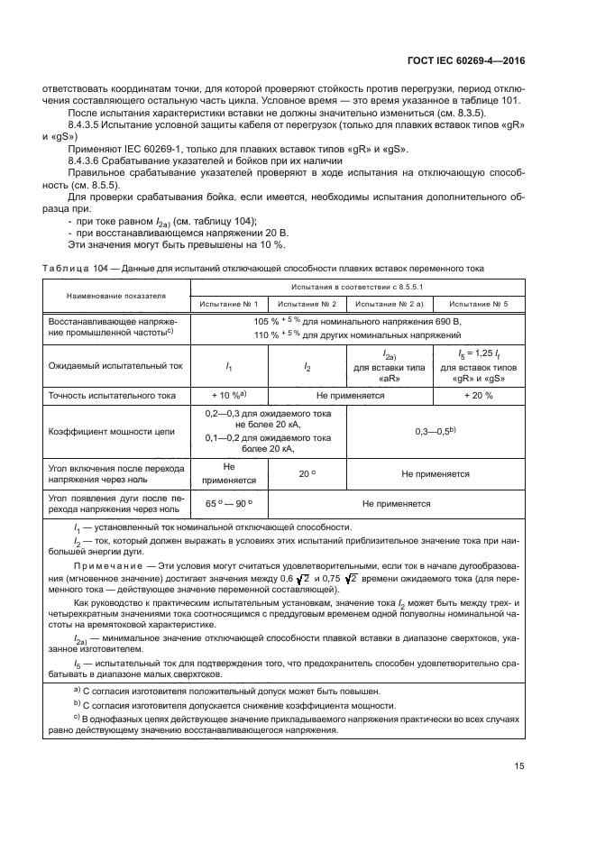 ГОСТ IEC 60269-4-2016