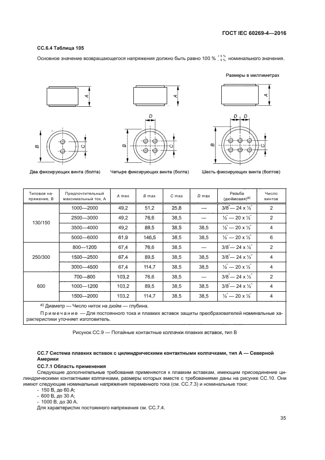 ГОСТ IEC 60269-4-2016