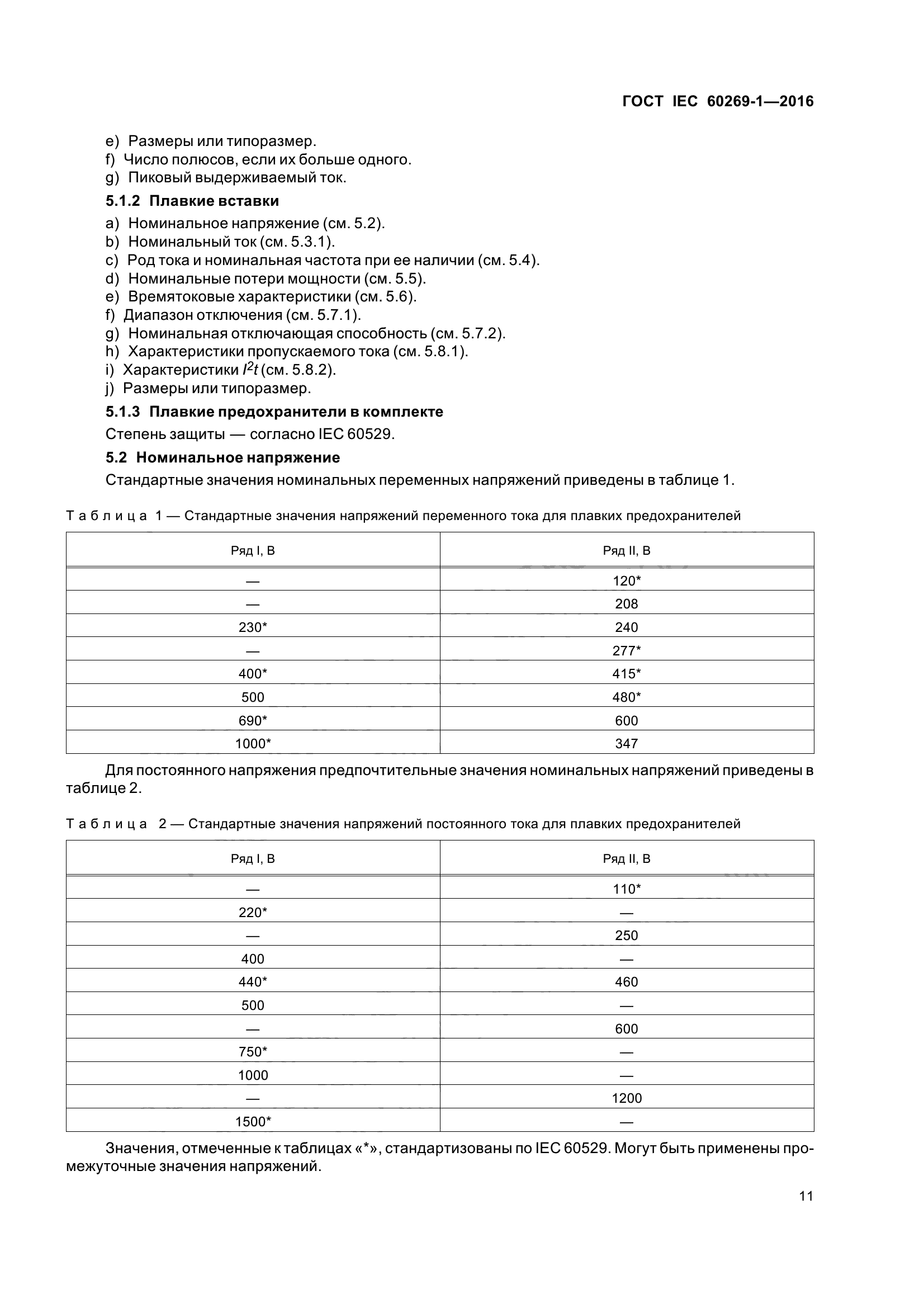 ГОСТ IEC 60269-1-2016