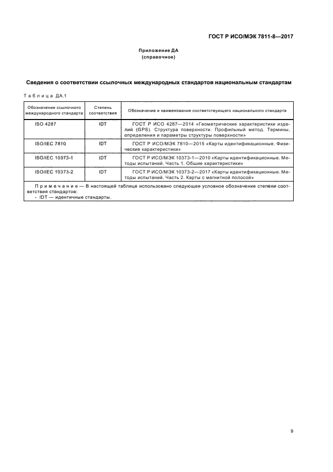 ГОСТ Р ИСО/МЭК 7811-8-2017