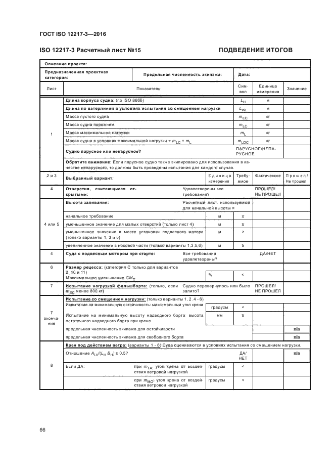 ГОСТ ISO 12217-3-2016