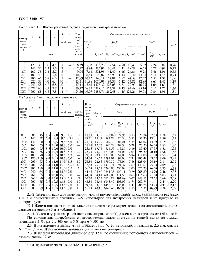 ГОСТ 8240-97