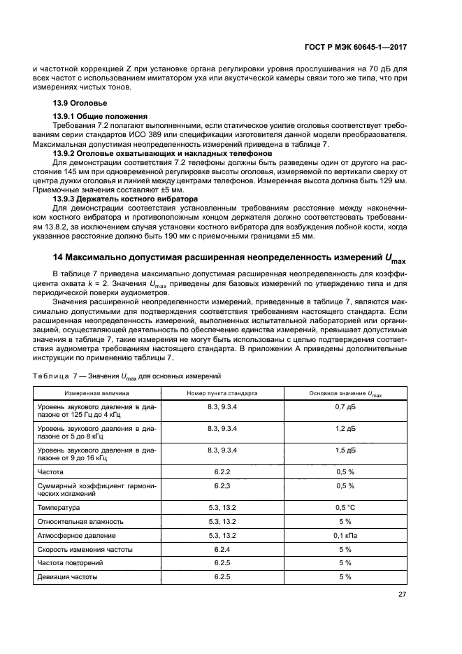 ГОСТ Р МЭК 60645-1-2017
