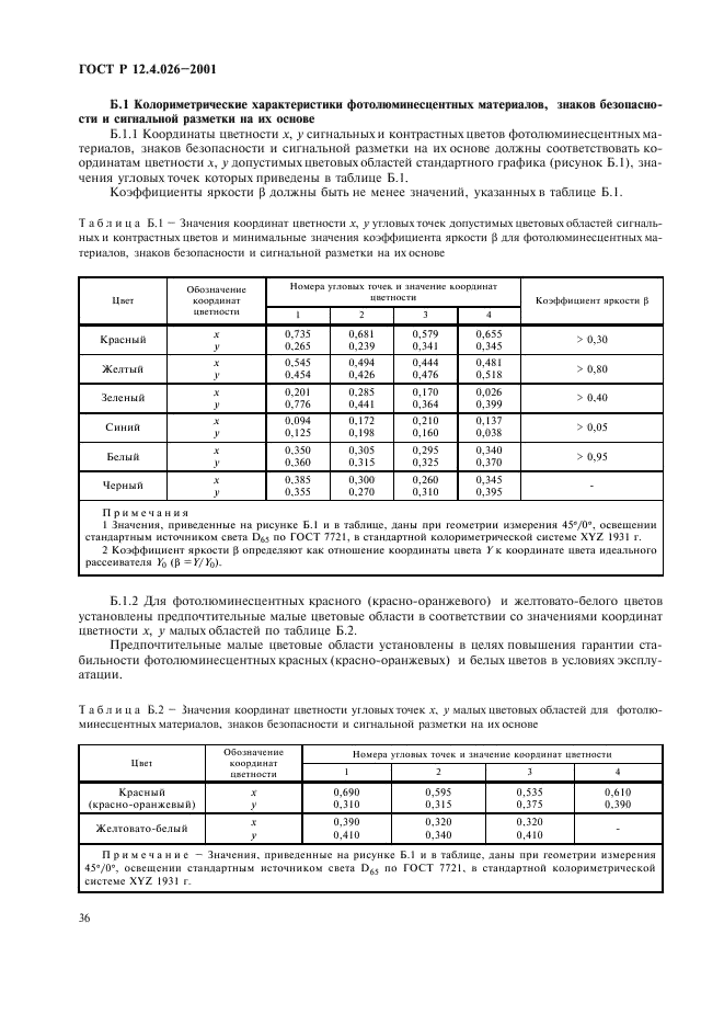 ГОСТ Р 12.4.026-2001