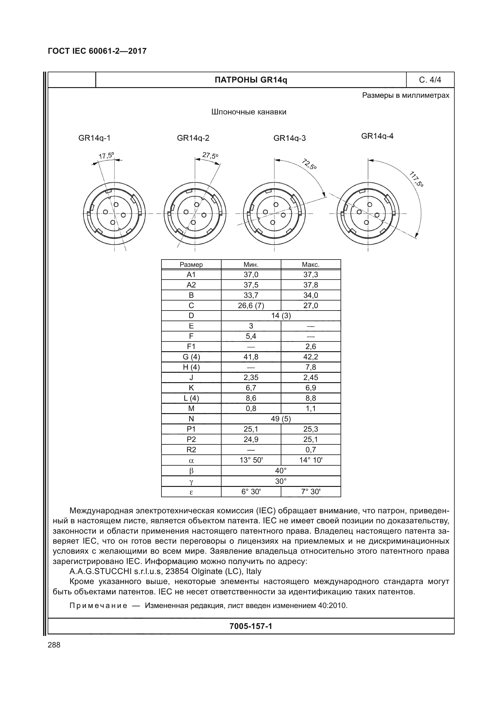 ГОСТ IEC 60061-2-2017