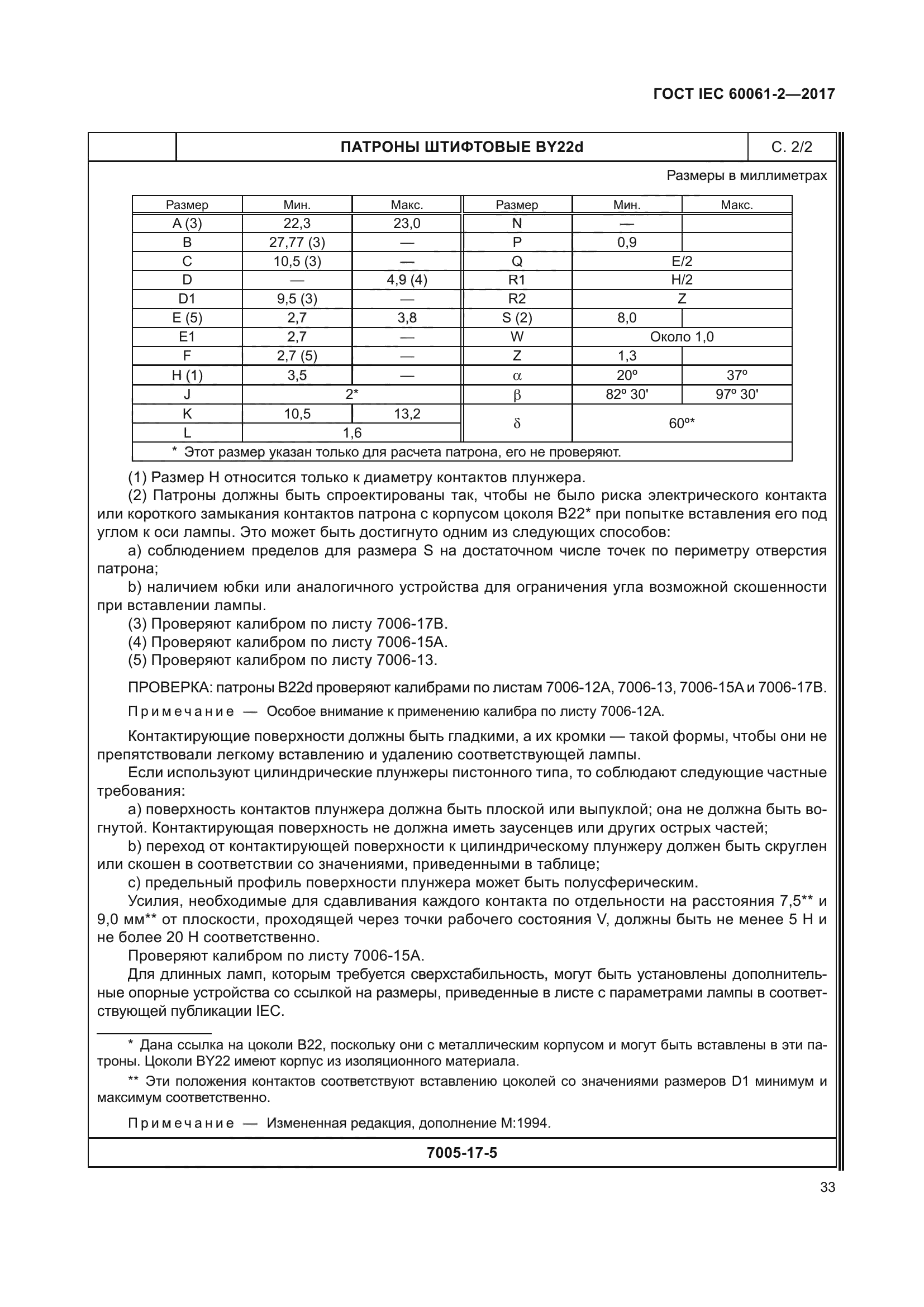 ГОСТ IEC 60061-2-2017