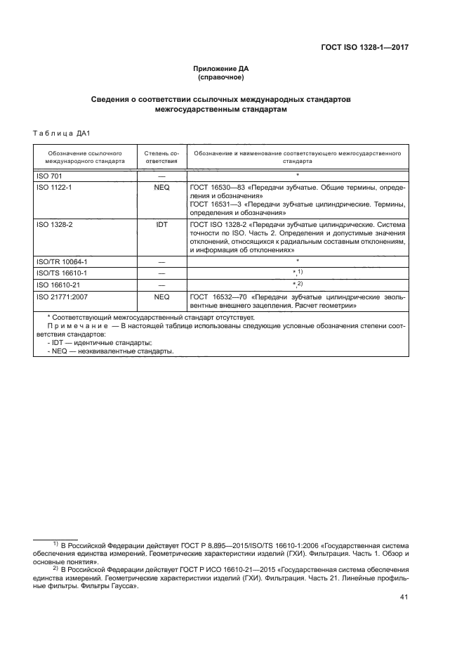 ГОСТ ISO 1328-1-2017