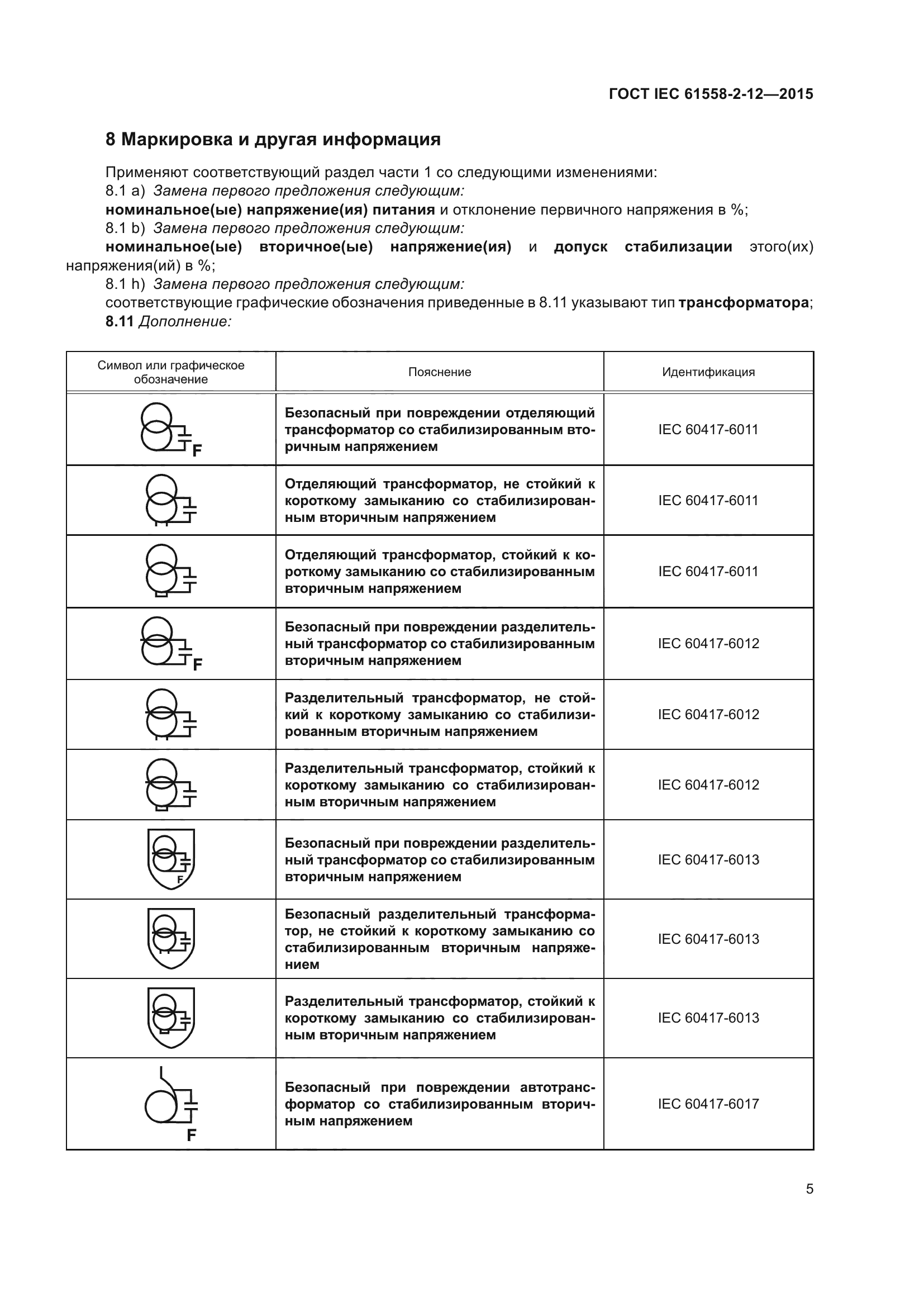 ГОСТ IEC 61558-2-12-2015