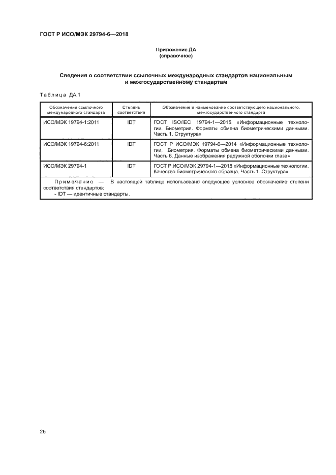 ГОСТ Р ИСО/МЭК 29794-6-2018