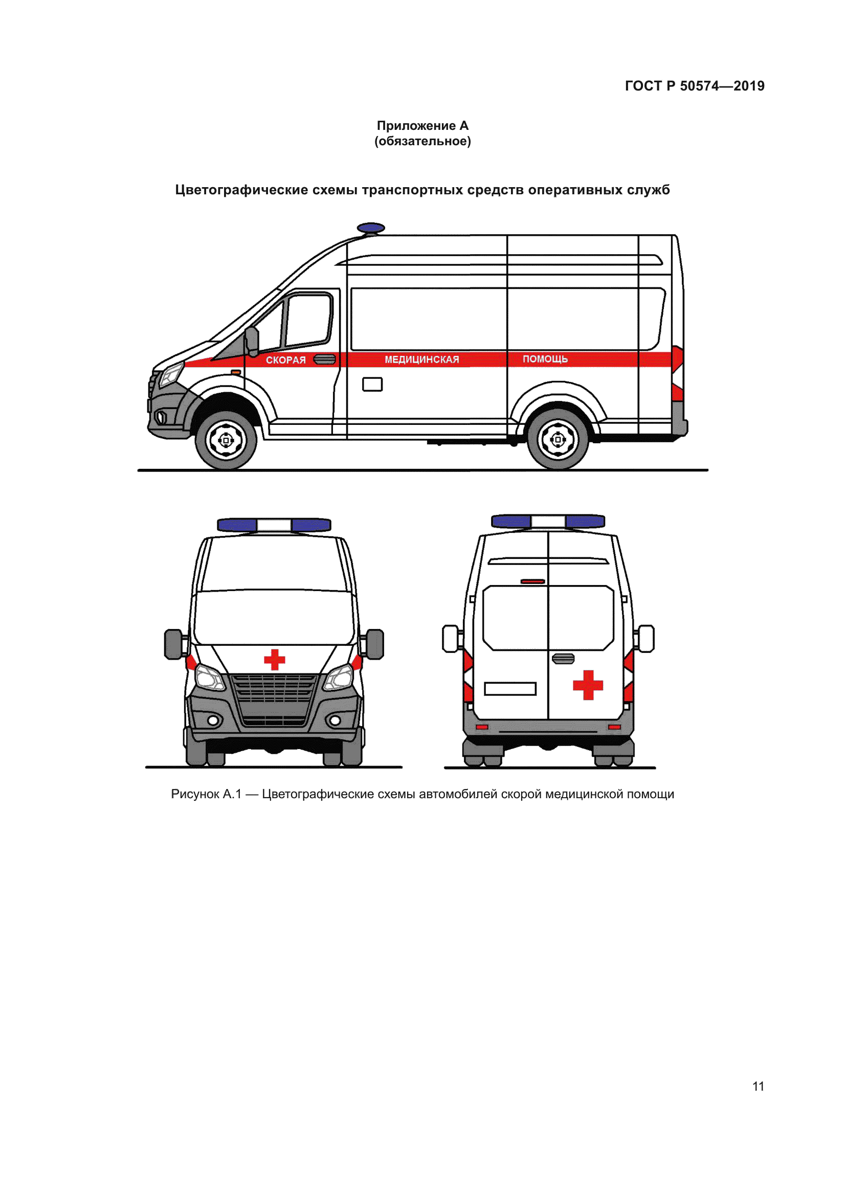 Скачать ГОСТ Р 50574-2019 Автомобили, автобусы и мотоциклы оперативных служб.  Цветографические схемы, опознавательные знаки, надписи, специальные  световые и звуковые сигналы. Общие требования