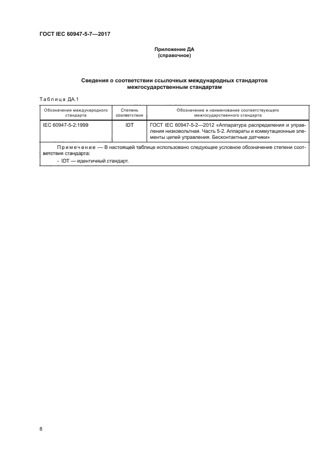 ГОСТ IEC 60947-5-7-2017