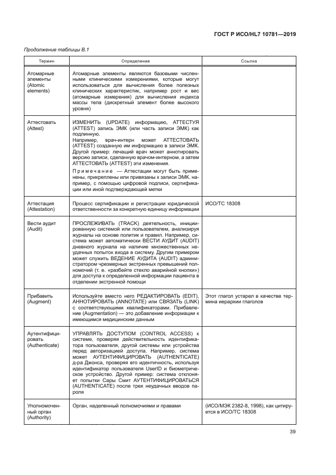 ГОСТ Р ИСО/HL7 10781-2019