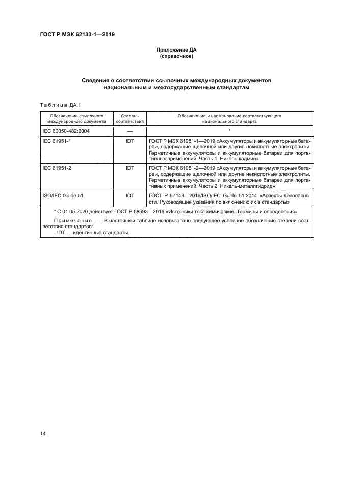 ГОСТ Р МЭК 62133-1-2019