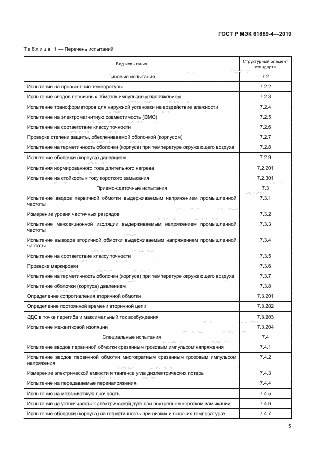 ГОСТ Р МЭК 61869-4-2019