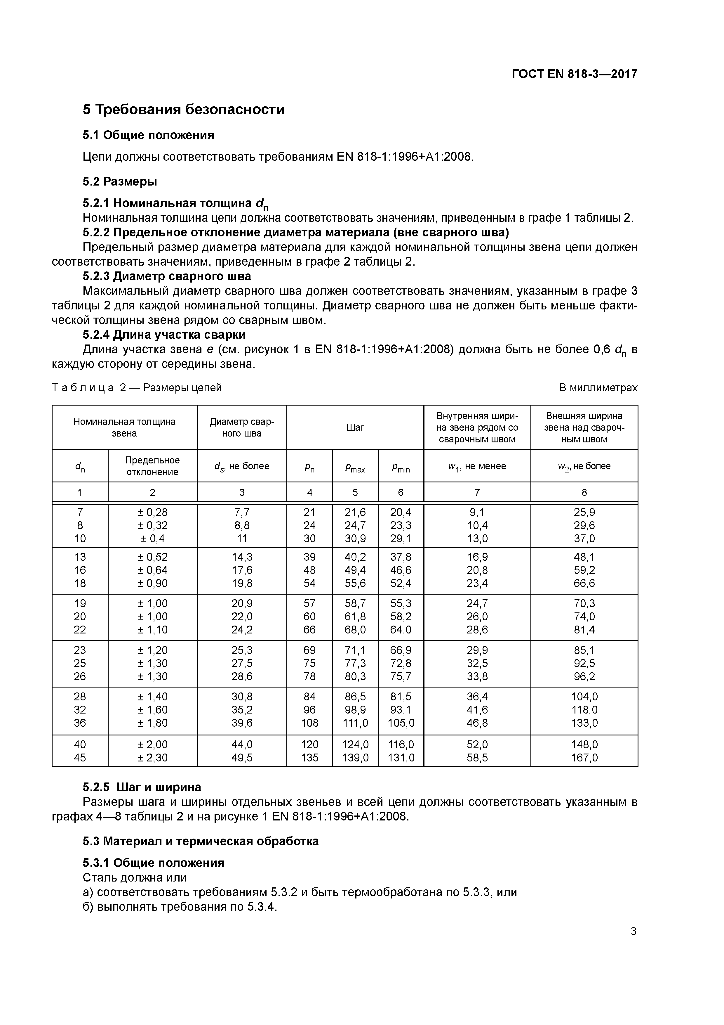 ГОСТ EN 818-3-2017