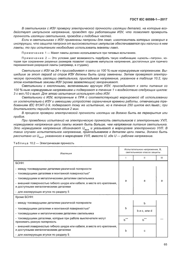 ГОСТ IEC 60598-1-2017