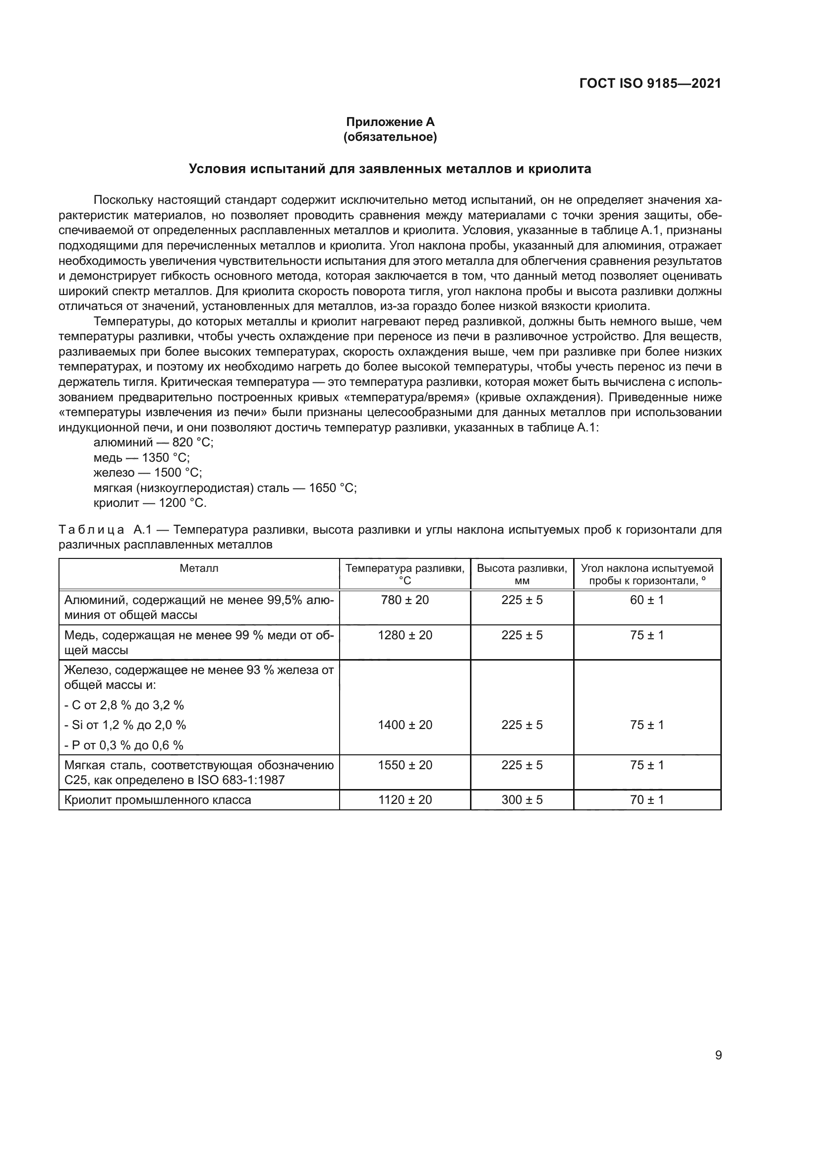 ГОСТ ISO 9185-2021