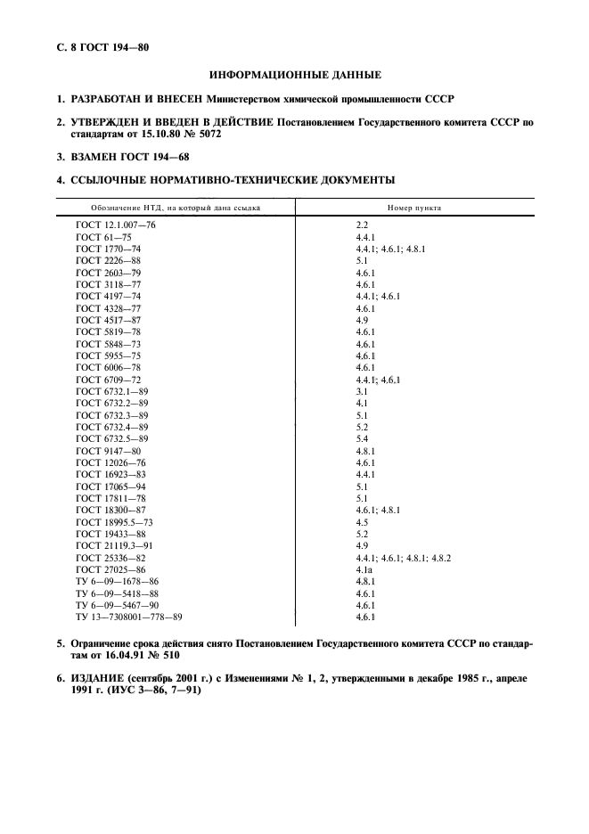 ГОСТ 194-80