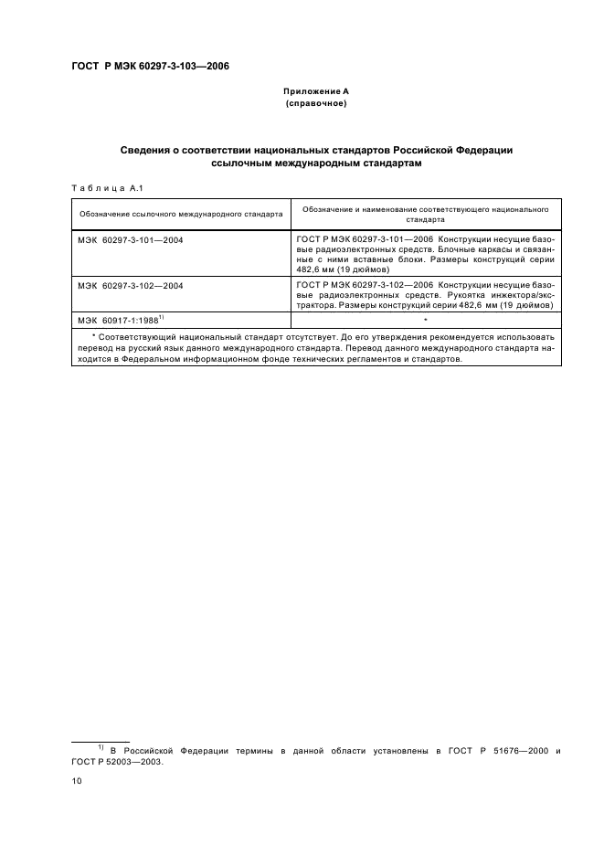 ГОСТ Р МЭК 60297-3-103-2006
