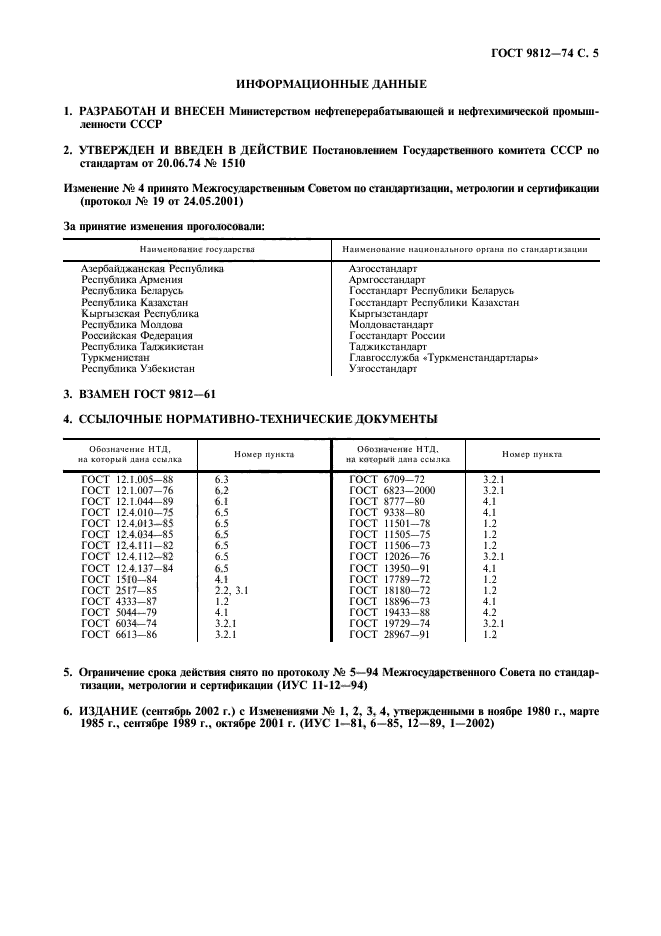 ГОСТ 9812-74