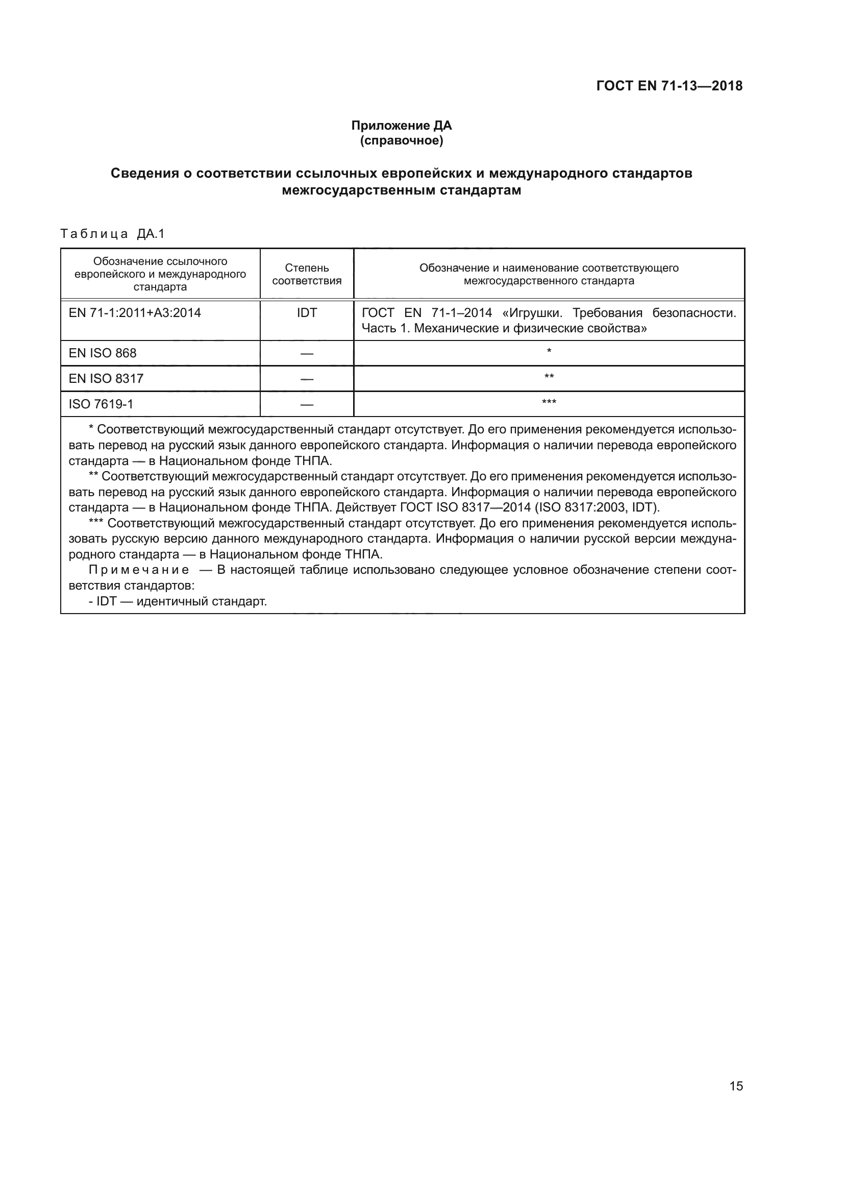 ГОСТ EN 71-13-2018