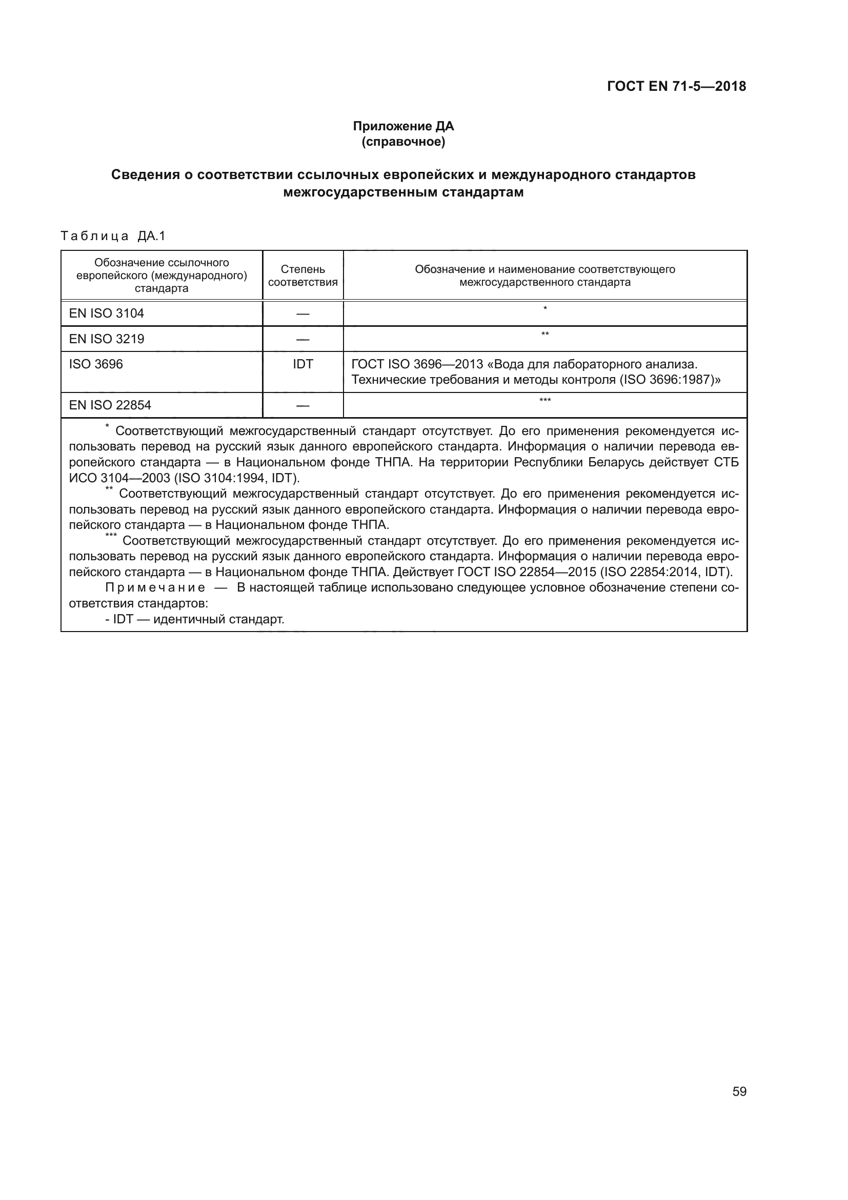 ГОСТ EN 71-5-2018