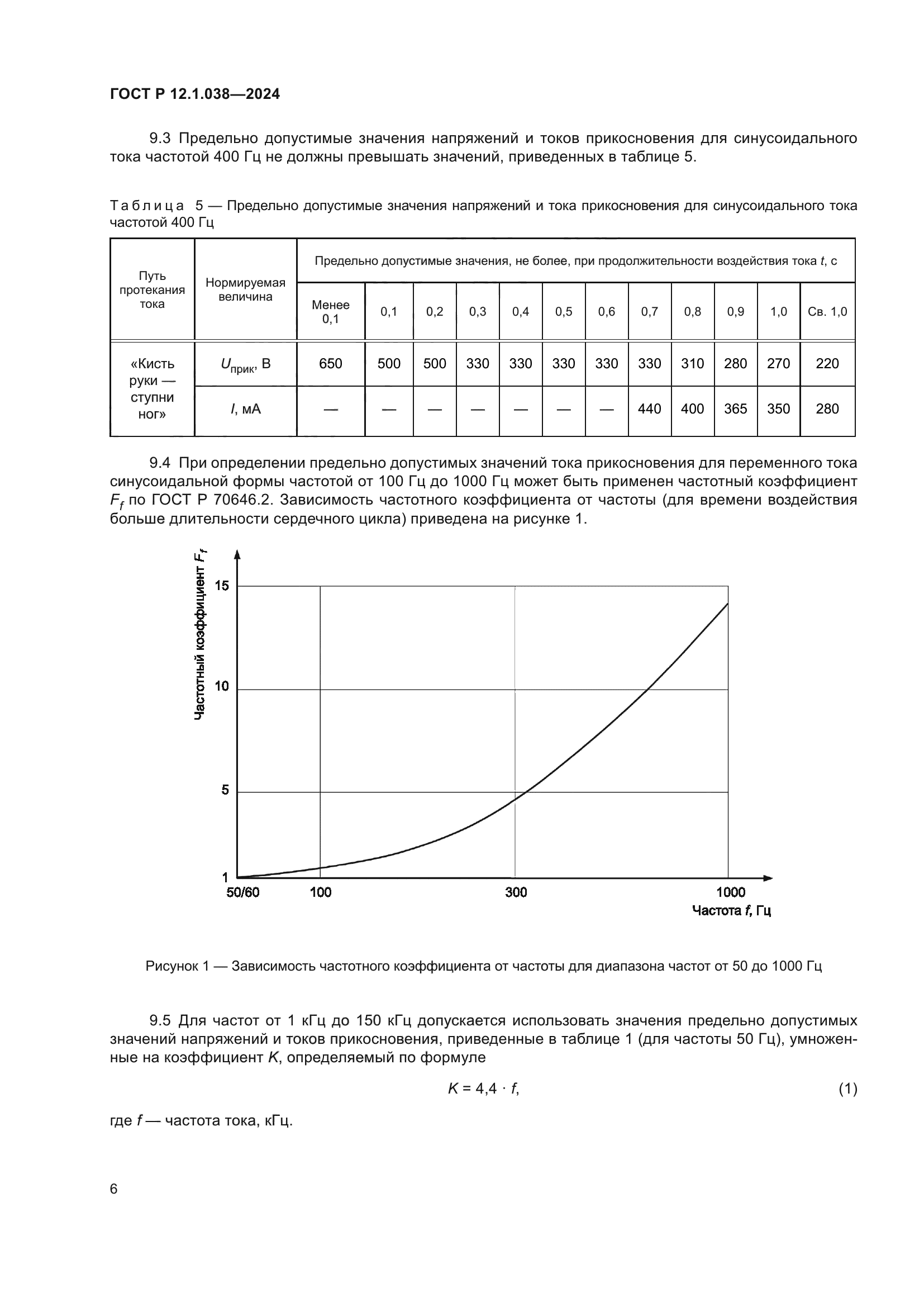 ГОСТ Р 12.1.038-2024