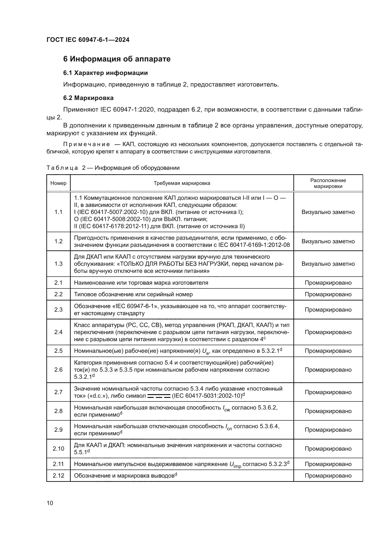 ГОСТ IEC 60947-6-1-2024