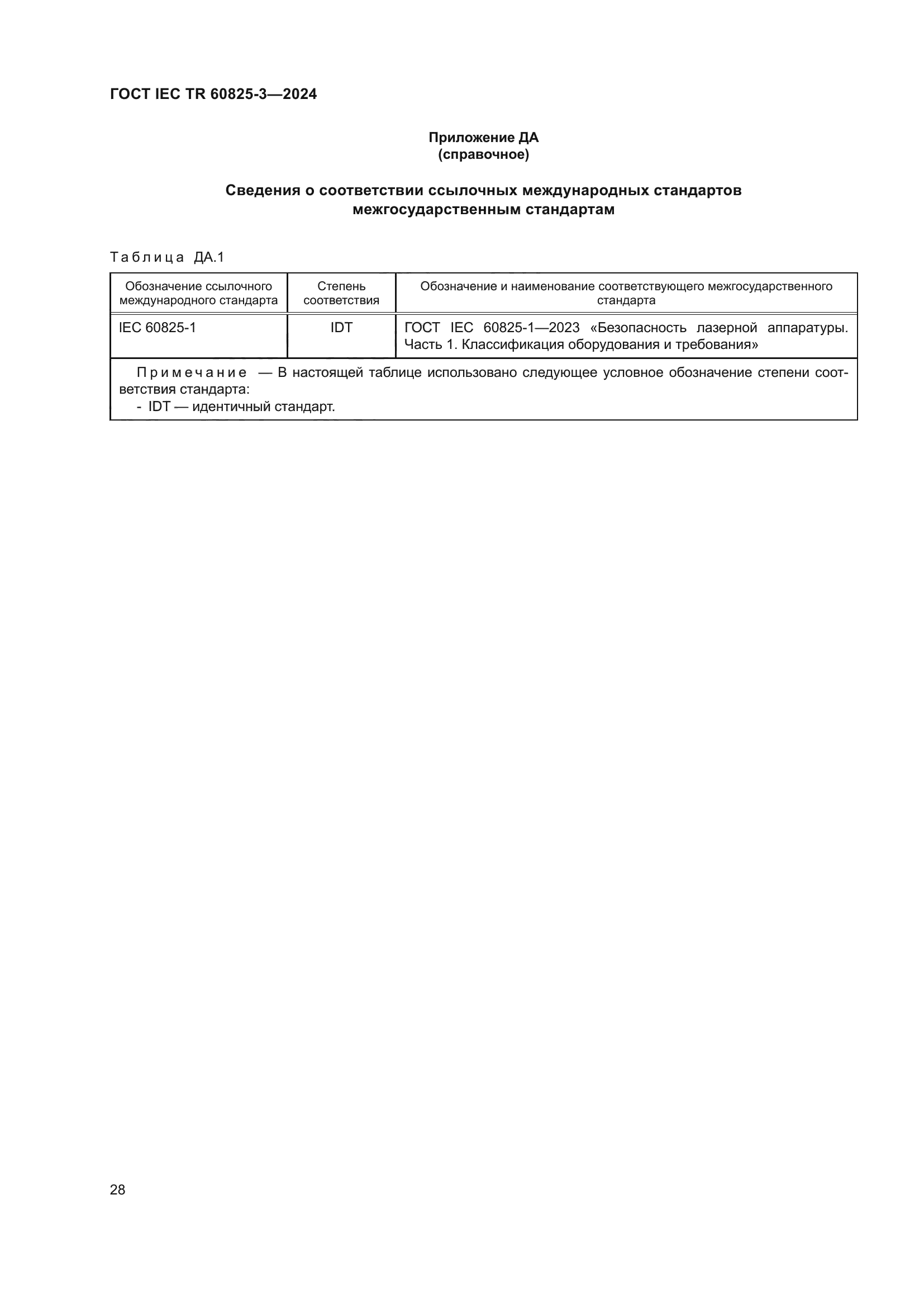 ГОСТ IEC TR 60825-3-2024