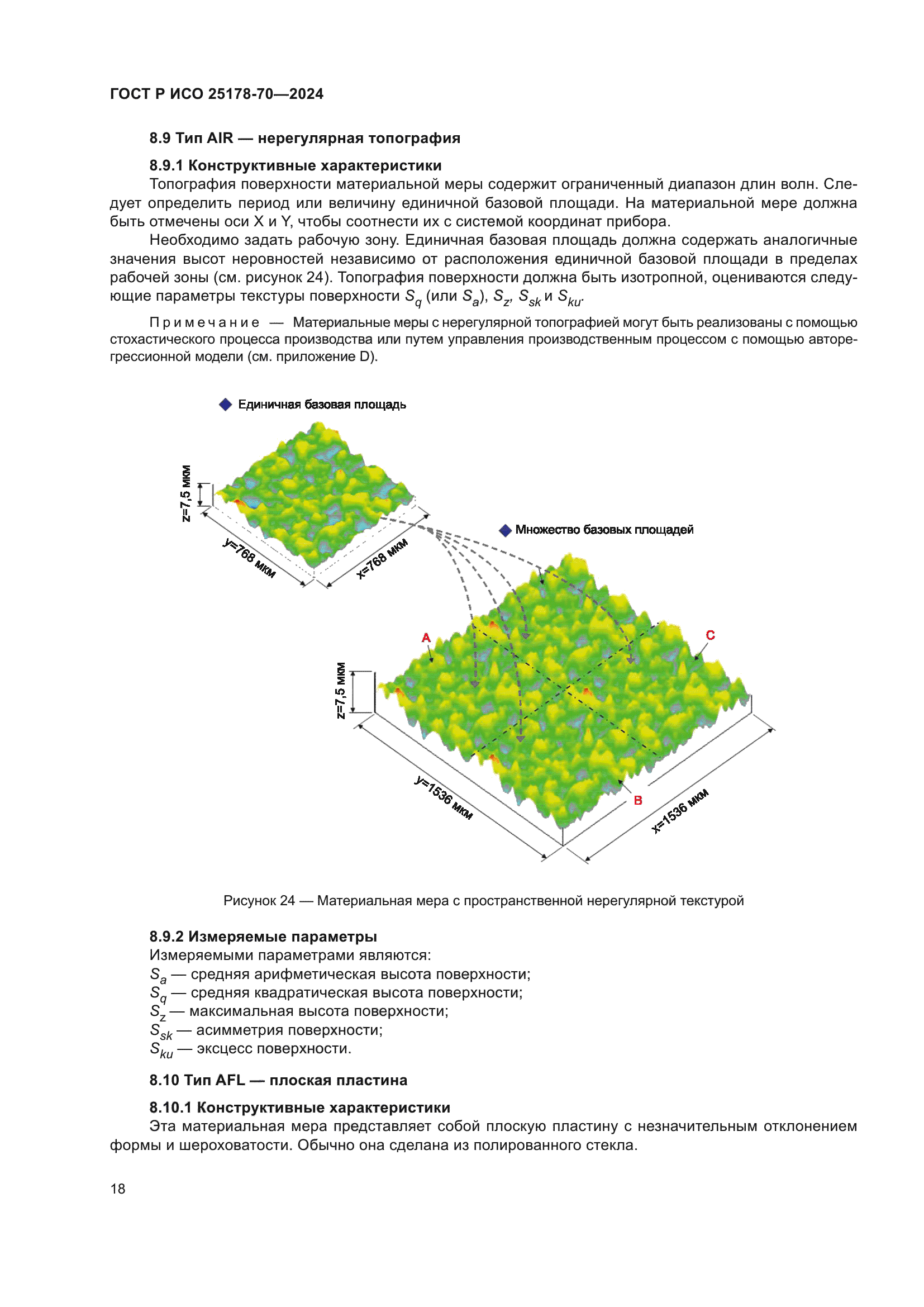 ГОСТ Р ИСО 25178-70-2024