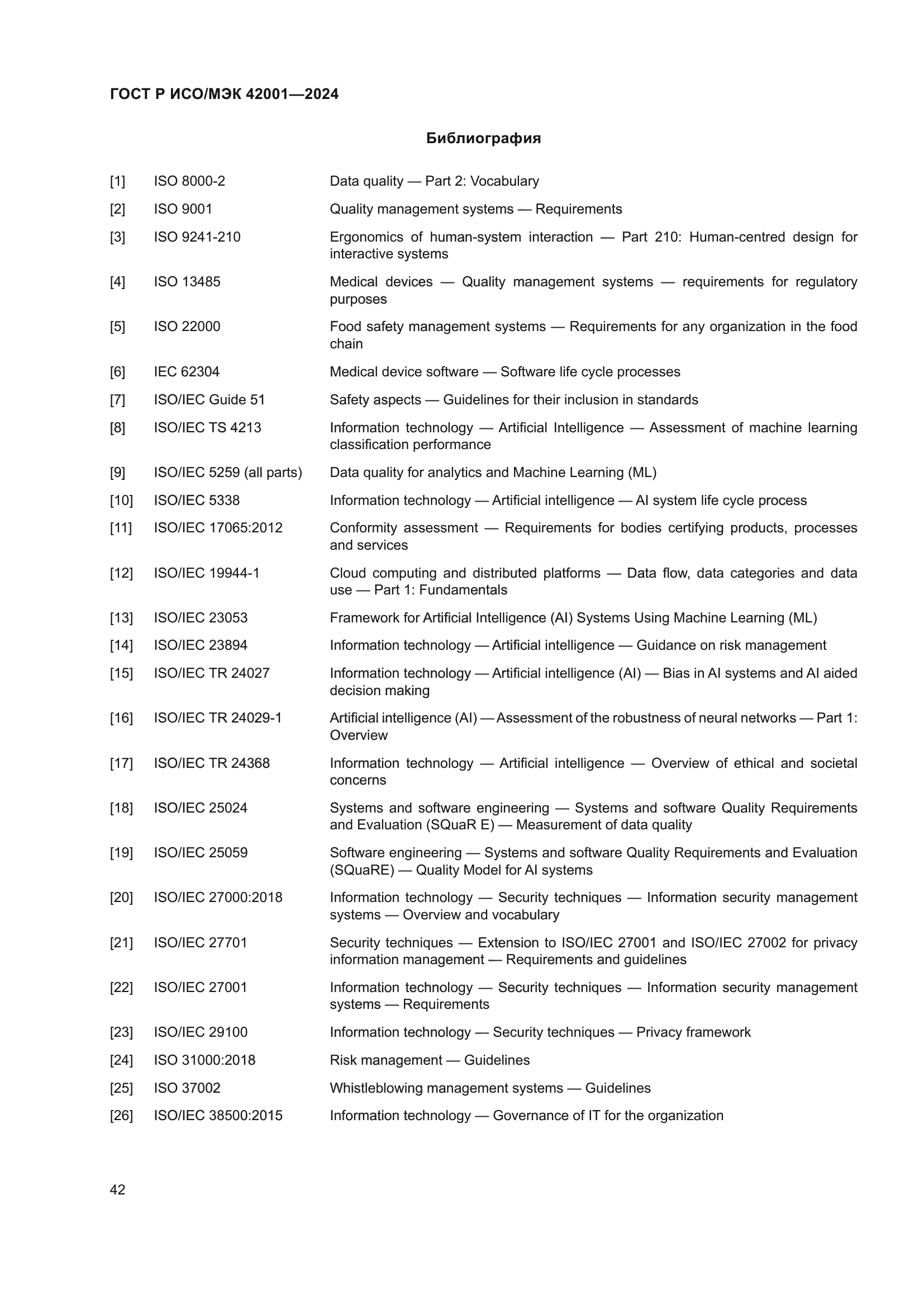 ГОСТ Р ИСО/МЭК 42001-2024