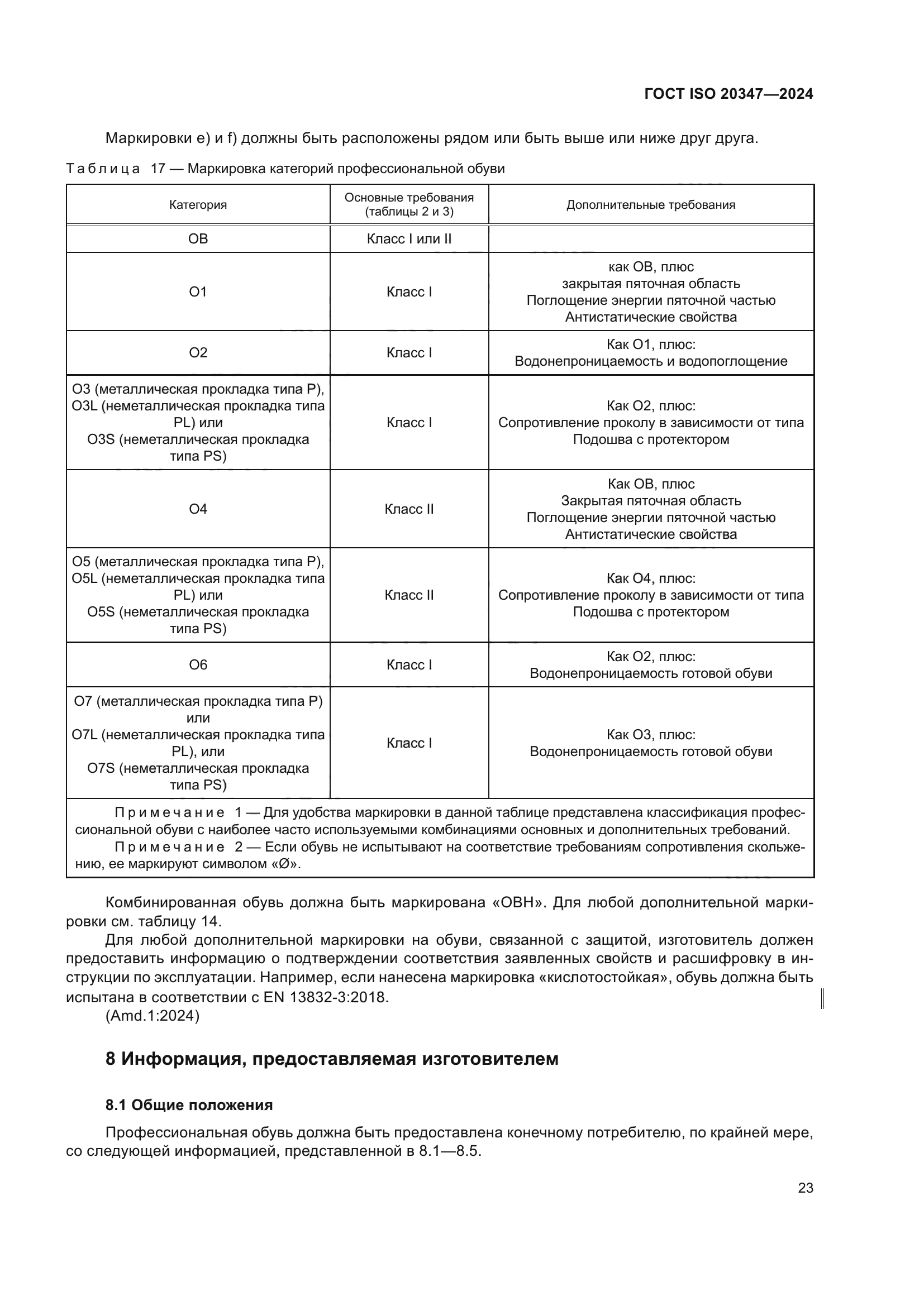 ГОСТ ISO 20347-2024