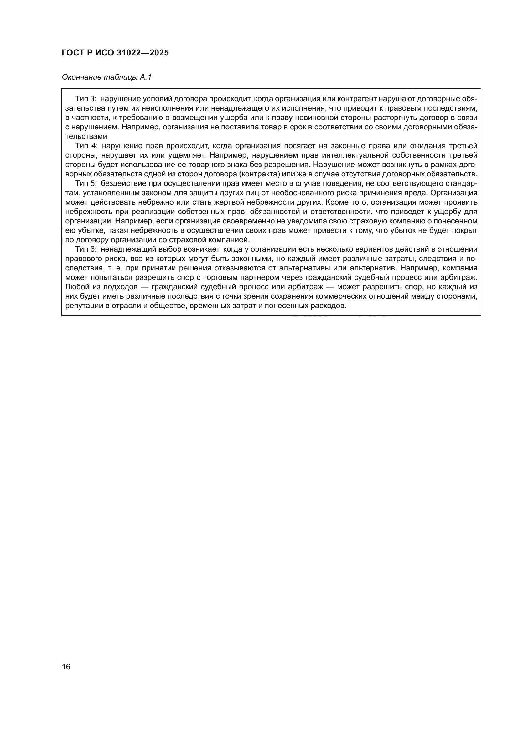 ГОСТ Р ИСО 31022-2025