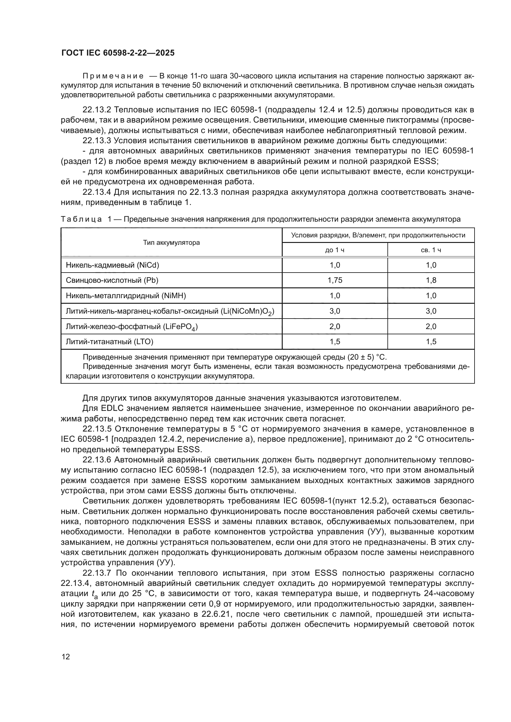 ГОСТ IEC 60598-2-22-2025