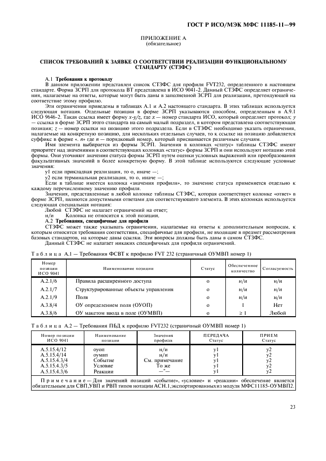 ГОСТ Р ИСО/МЭК МФС 11185-11-99