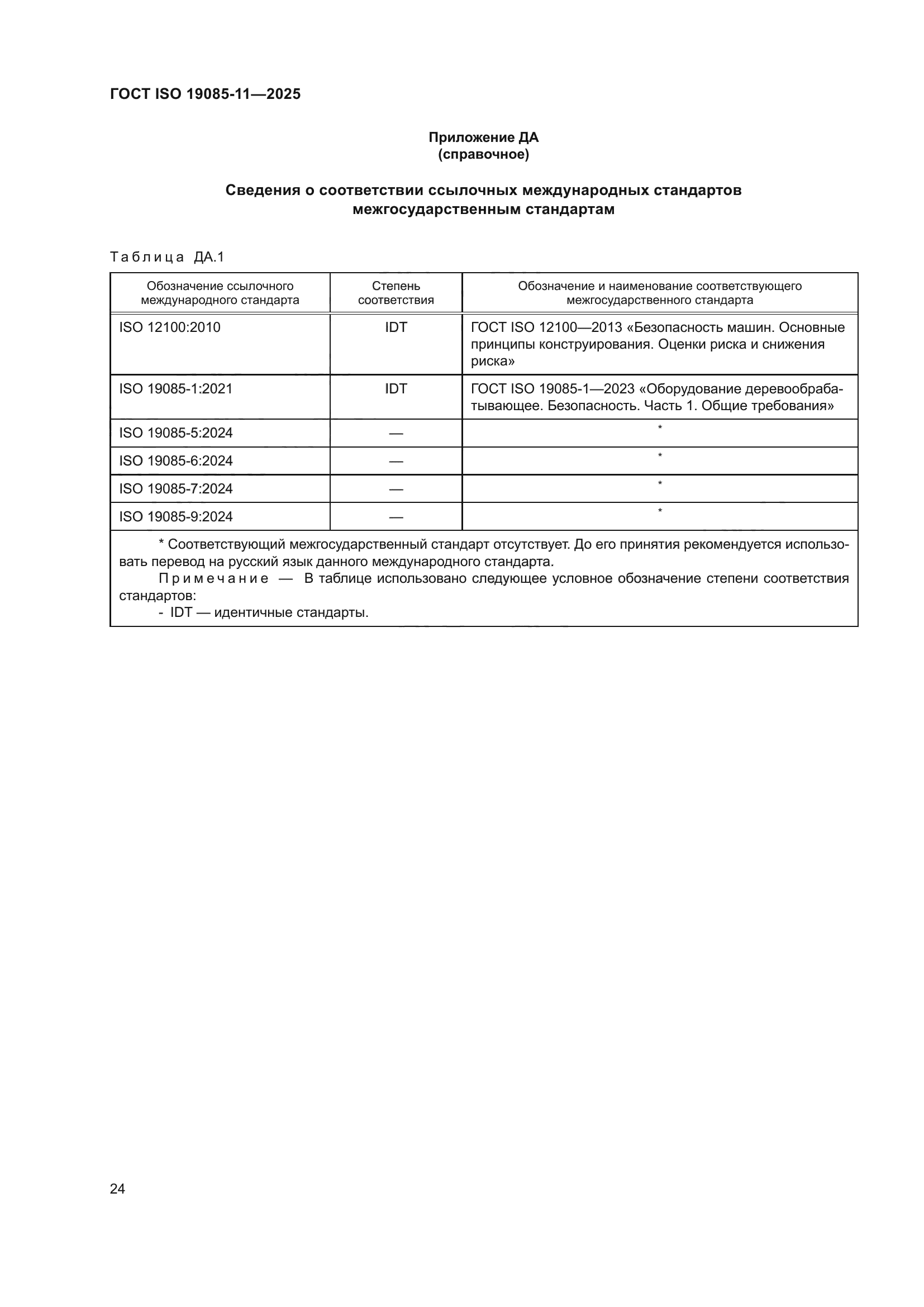 ГОСТ ISO 19085-11-2025