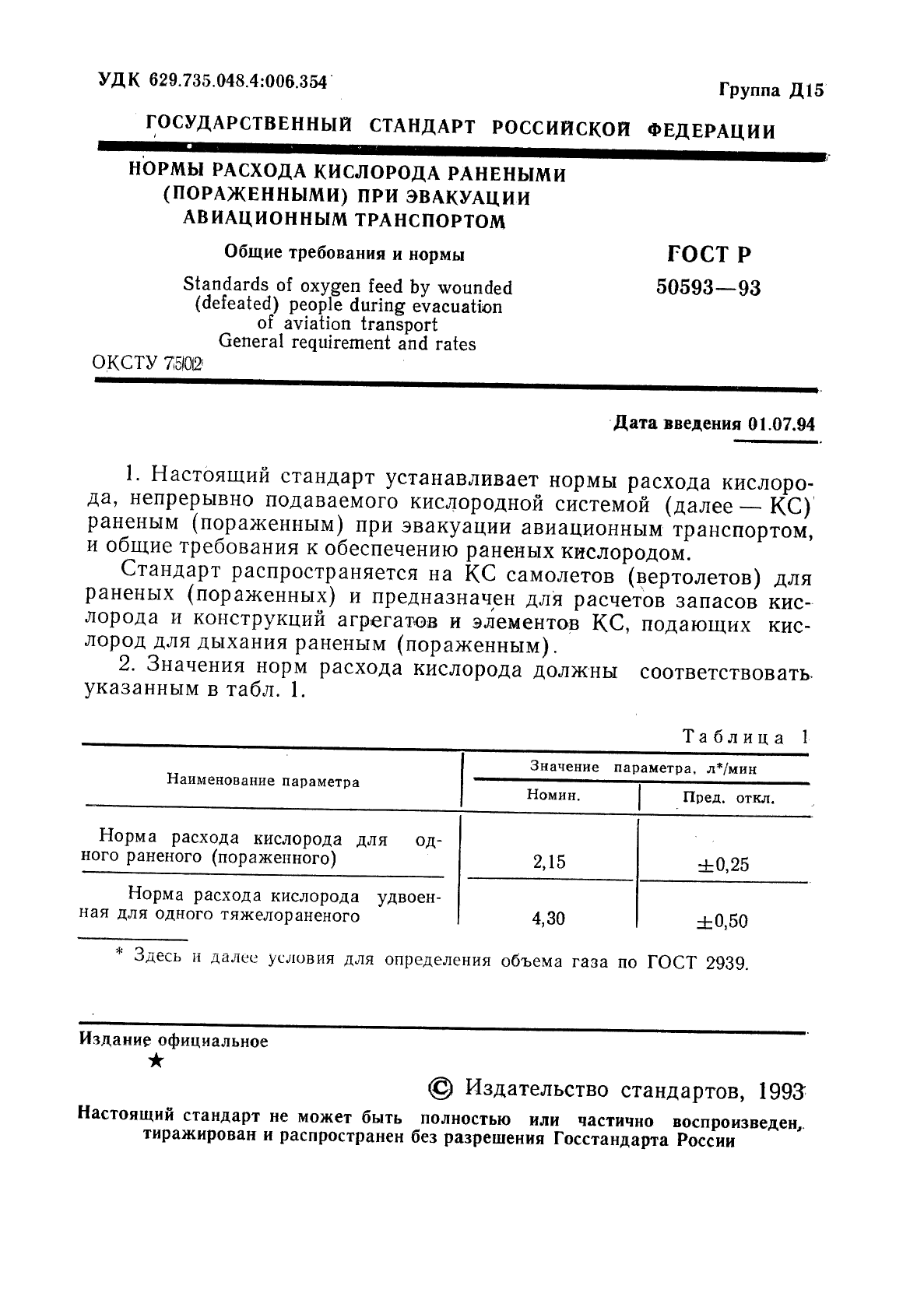 ГОСТ Р 50593-93