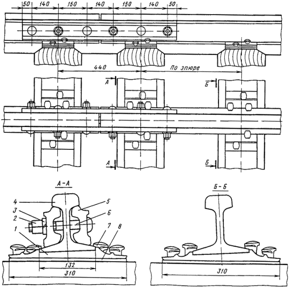 Стыкование рельсов. Стыковое скрепление рельсов р65. Рельс р43 чертеж. Стык рельса р50. Промежуточные скрепления рельс р43.