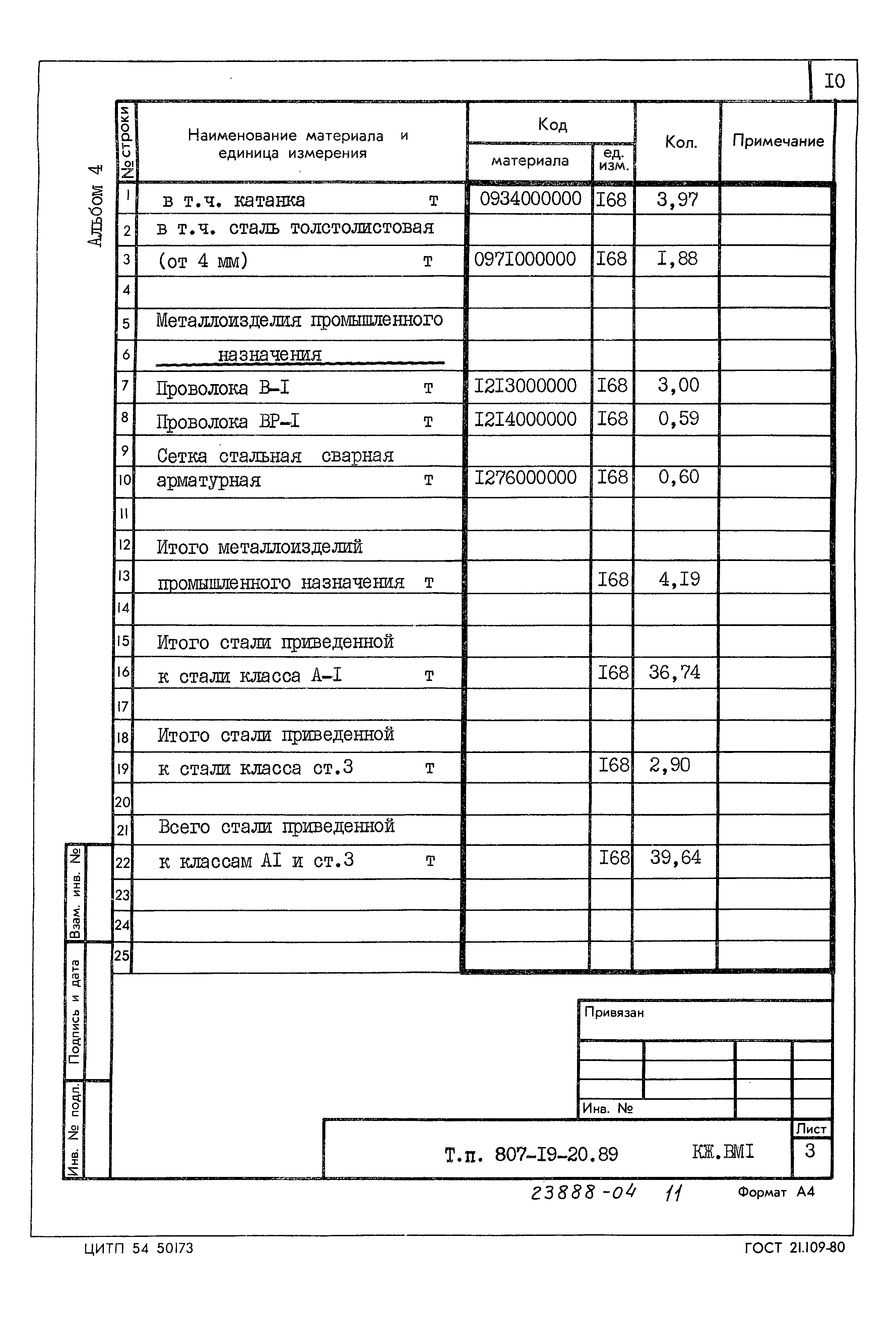 Типовой проект 807-19-20.89