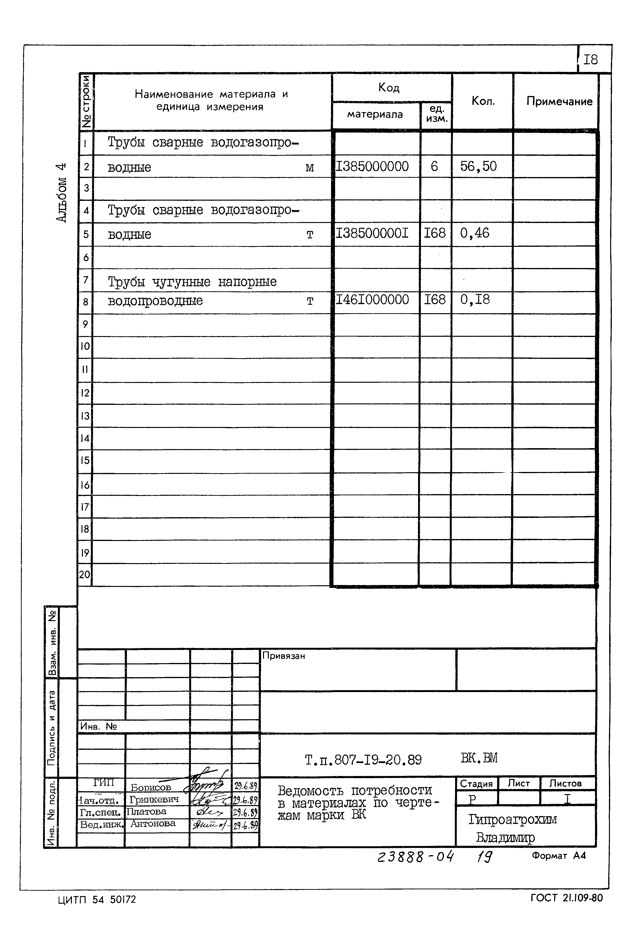 Типовой проект 807-19-20.89