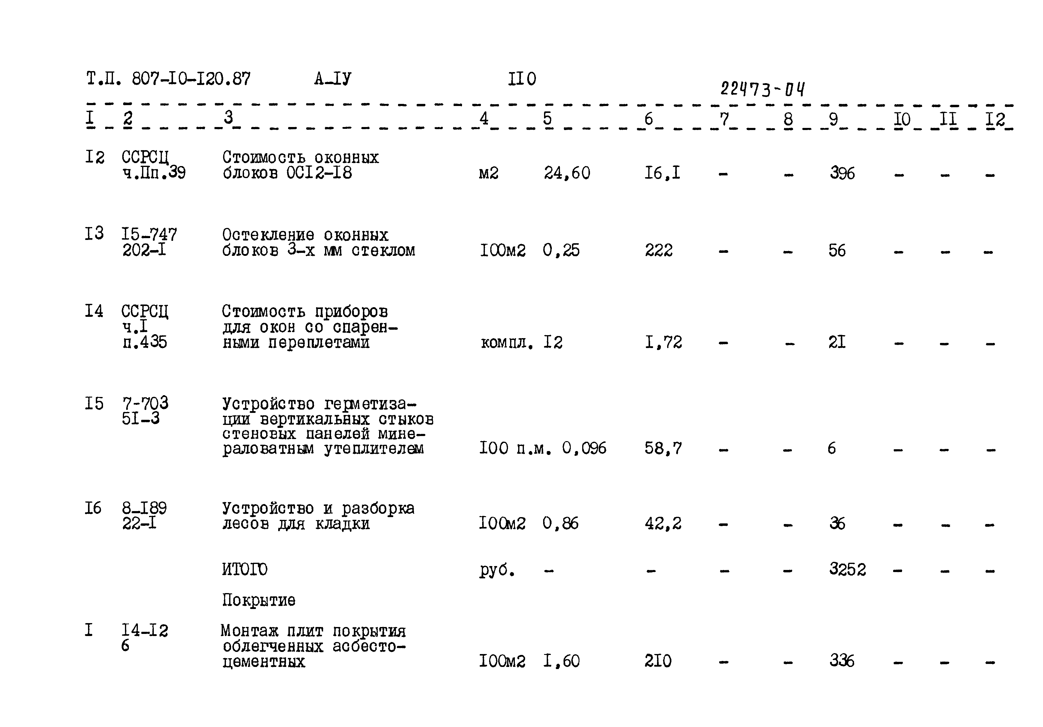 Типовой проект 807-10-120.87